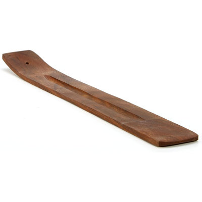 Hosley Set of 4 Wood Incense Stick Holder 10 Inch Long Ideal for Use with Incense Sticks, as Gift for Home Office, House Warming, Spa, Reiki