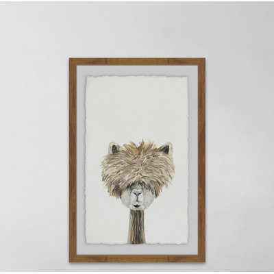 «Haired Llama», reproduction encadrée