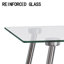Ensemble de table à manger moderne en verre pour 4 personnes, durable et spacieux pour la cuisine et la maison