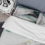 Ensemble de housse de couette en microfibre / polyester vert et blanc Contemplative Abstraction II Bedding-2054861858