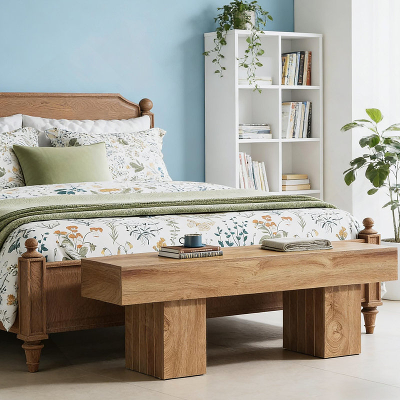 Banc de bout de lit moderne (avec banc inclus)