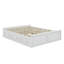 Base de lit plateforme en bois grand format - 6 tiroirs (rangement spacieux pour la literie / les vêtements)-1746699420