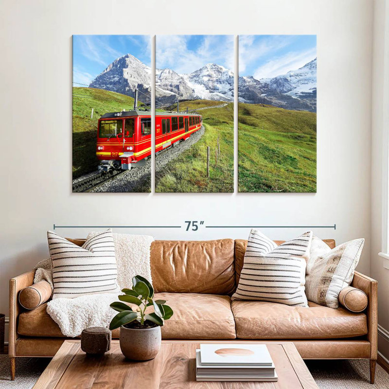 Mehar Bernese Highlands Train, 42" H x 65" W