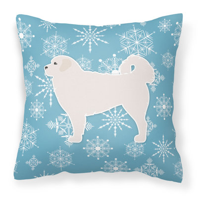Winter Snowflakes Indoor/Outdoor Throw Pillow