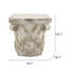 Antique Stone Corinthian Column Pedestal for Indoor and Outdoor Display