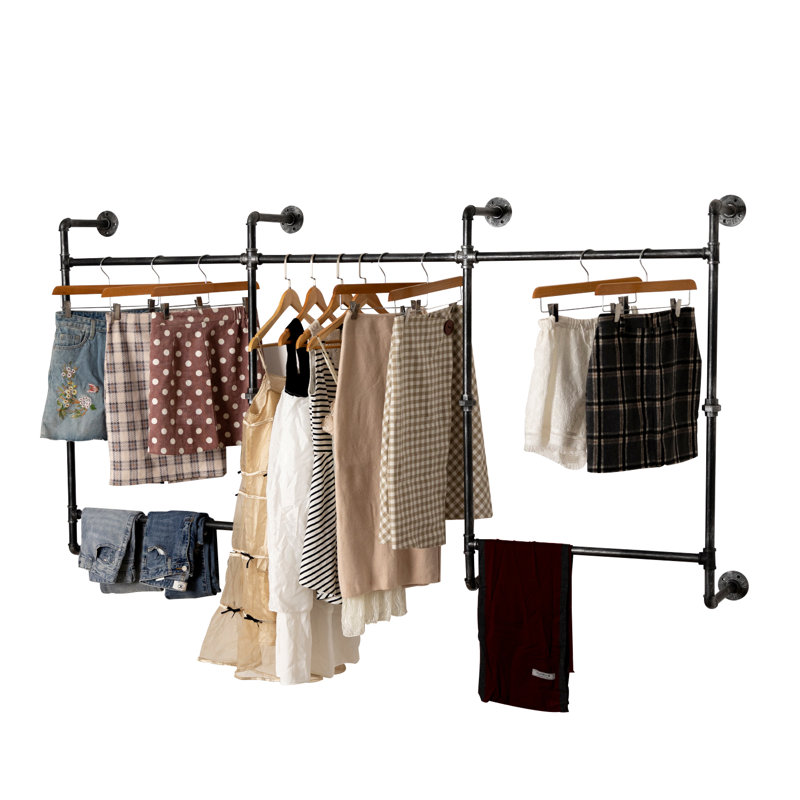 Gracie-Jo 82.7'' Metal Clothing Rack