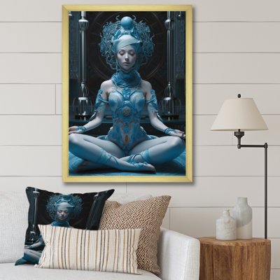 " Blue Yogini Meditation Spiritual Grace "