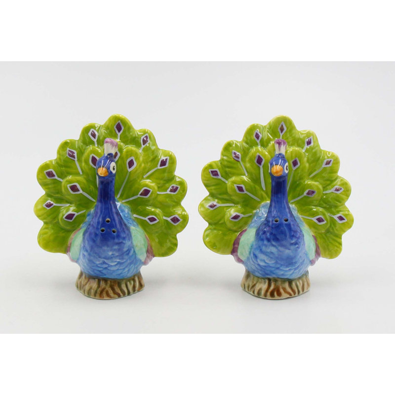 Ensemble de salière et poivrière Peacock Gifts