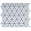 Carreau de mosaïque géométrique mat 9,69 po x 11,46 po Porcetile-58234815