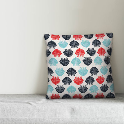  Nautical Seashell Throw Pillow