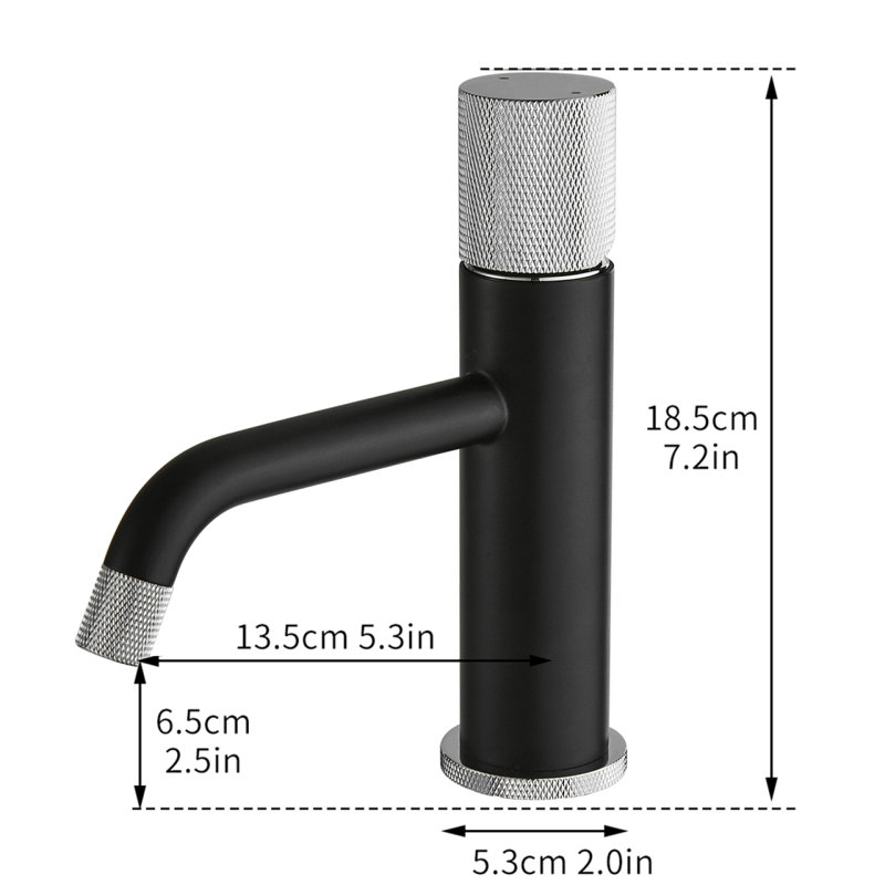Modern Black And Brushed Nickel Faucet Brass Bathroom Basin Faucet Design Deck Mounted Water Mixer Tap