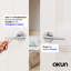 Poignée de porte Halo Design moderne dissimulé pour (lit et salle de bain) - Style minimaliste élégant en chrome-114645536