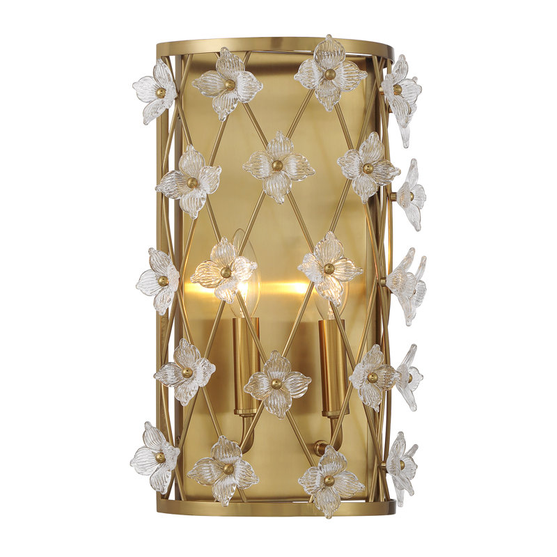 Bailey 2-Light Wall Sconce in Warm Brass