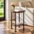 Round End Table with 2-Tier Storage