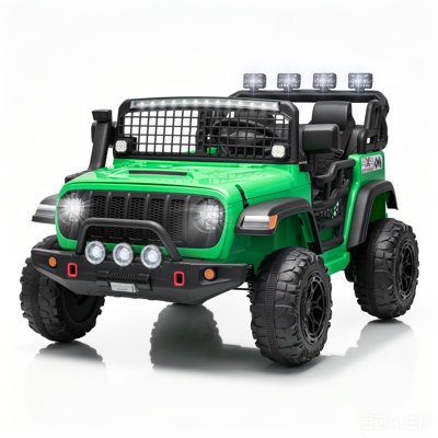 24V 2 Seater Ride On Car for Kids, Remote Control, Electric Truck,White