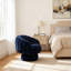 Fauteuil demi-tonneau pivotant rembourré avec coussin (ensemble de 3)-433278842