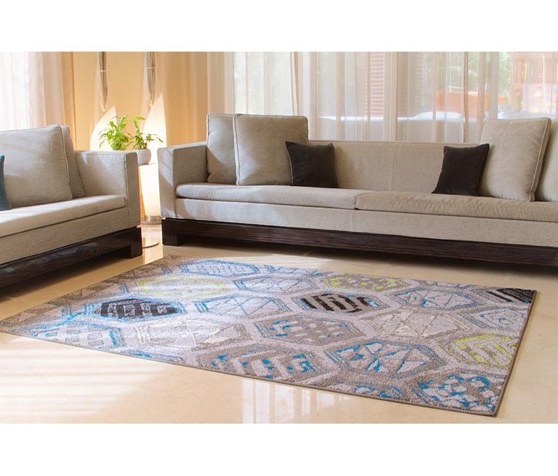 Melby Wool Geometric Indoor Rug, Rectangle 7'8" x 10'6"