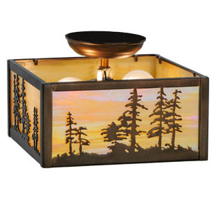 Rustic Lodge 2 - Light Flush Mount