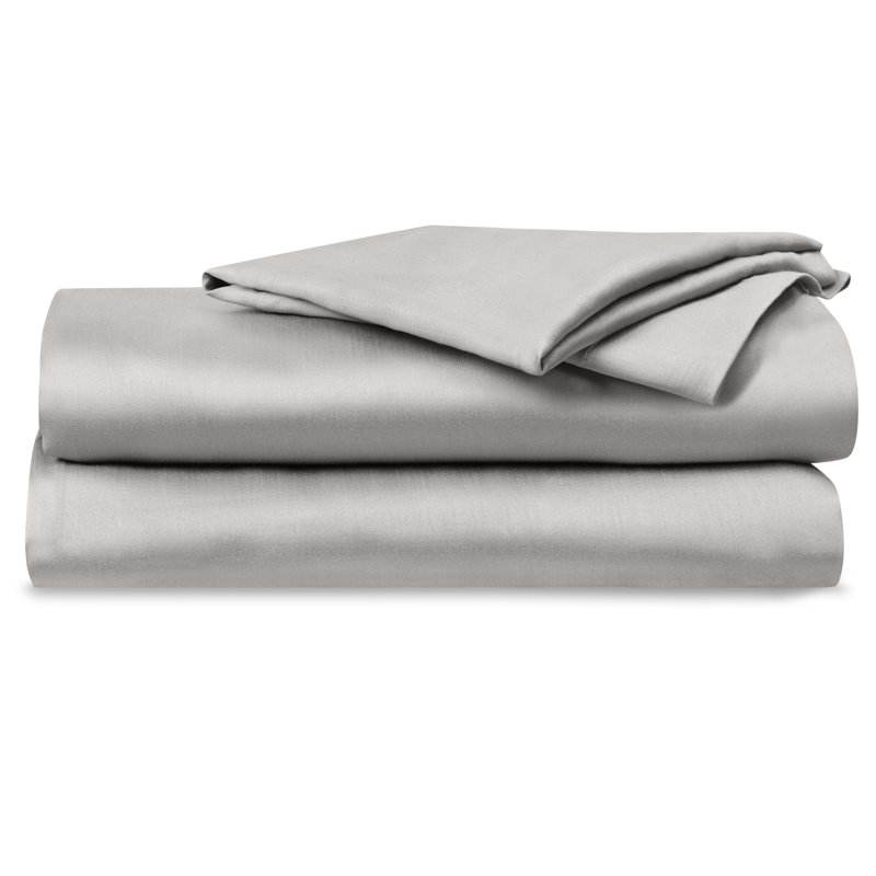 Delara 100% Eucalyptus Lyocell TENCEL™ Cooling Sheet Set – Soft, Silky & Breathable, Dove