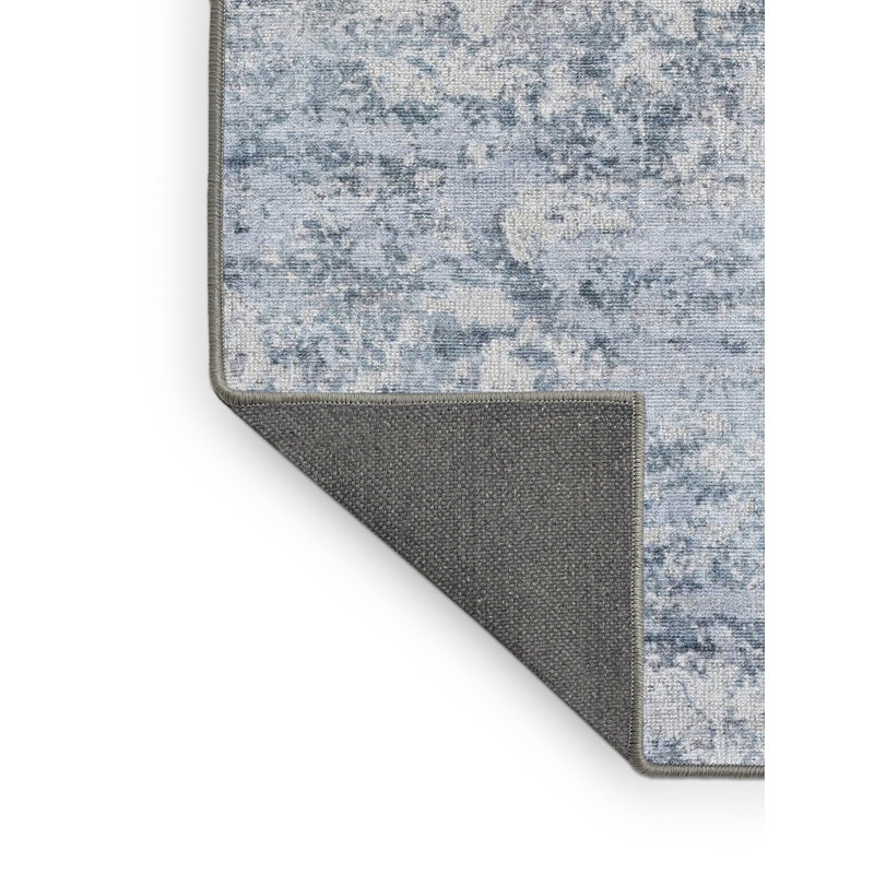 Tapis abstrait gris, Rectangle de 3 pi x 5 pi