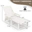 Chaise longue simple inclinable 81,5 po Yesmeen