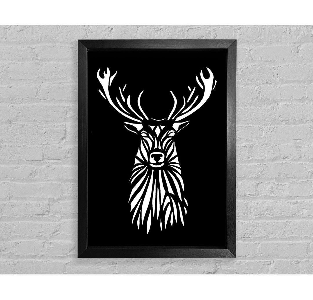 Stag Beauty - Einzelner Bilderrahmen Kunstdrucke