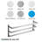 SUS 304 Stainless Steel 3-Tier Wall Mount Towel Rack With Concealed Mounting Hardware-117227997