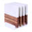 Four Square Acacia Wood and Marble Coasters Set