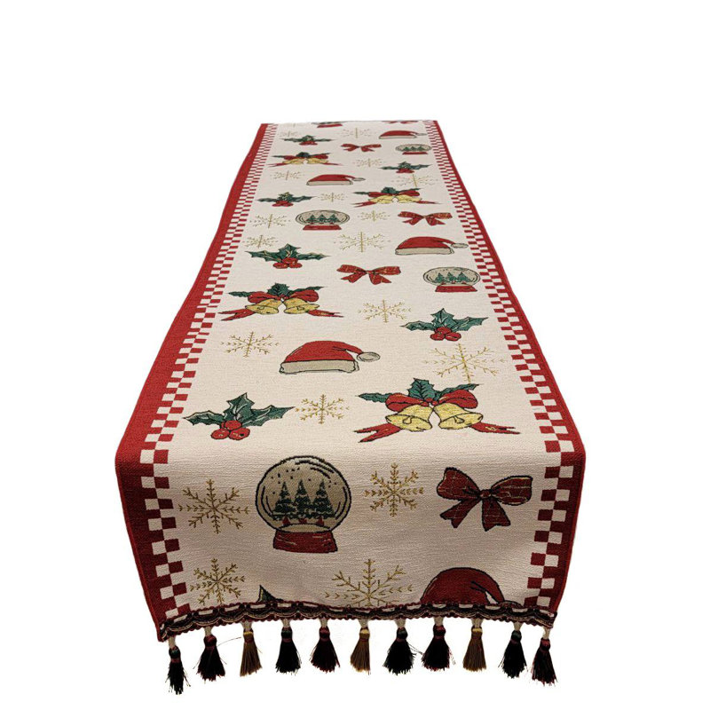 Chemin de table Classic Christmas Ornaments F07M5-10A