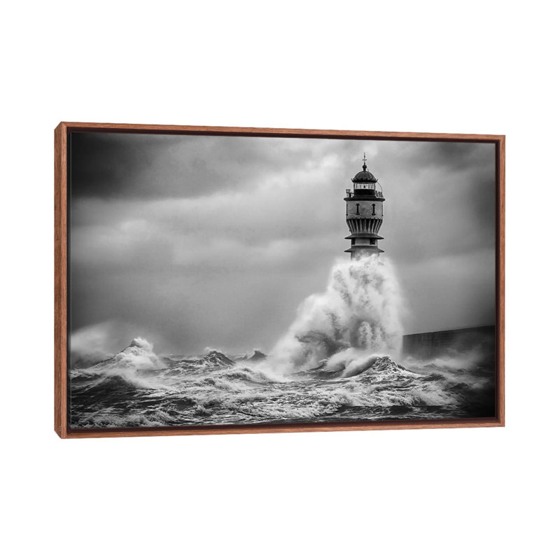 La Vague by Stéphane Pecqueux - Floater Frame Print on Canvas