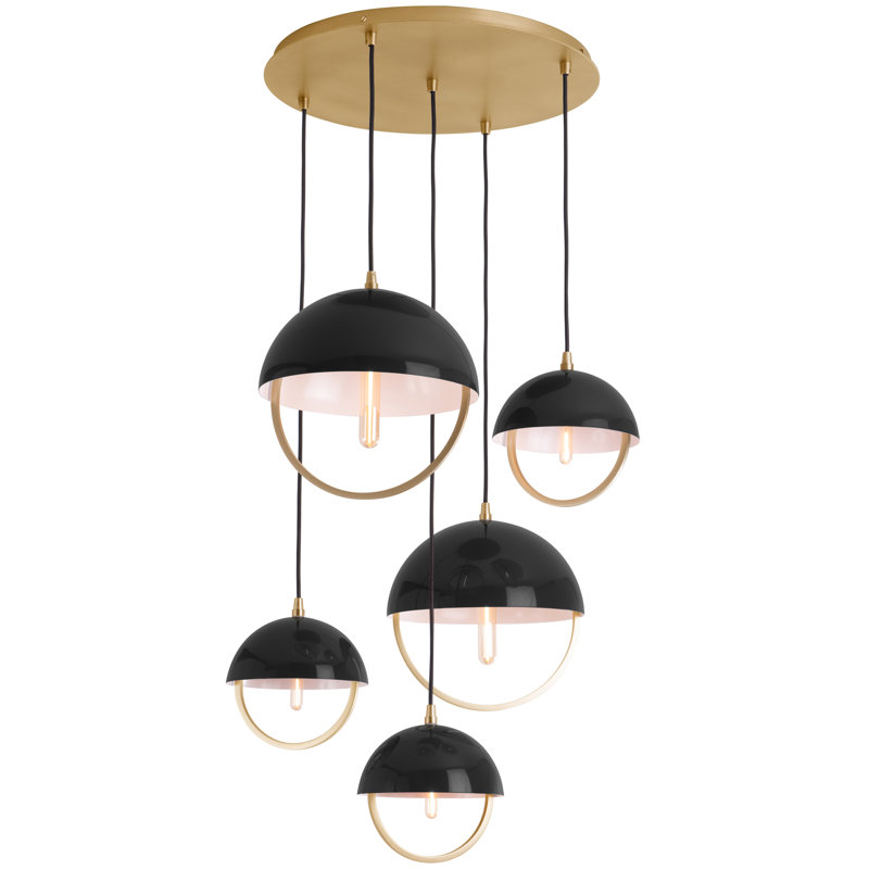 Mavisten Edition Copernica 1 - Light Pendant, Piano Black, Lacquer Burnish Brass