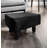 Footstool Set Of 2Pc, Upholstery And Wooden Legs