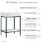 Pierre 24 Single, Freestanding, Open Shelf, Metal Frame Bathroom Vanity-59097697
