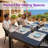 Stackable Aluminum Metal Outdoor Patio Dining Chairs Set Of 4 With Seat Cushion