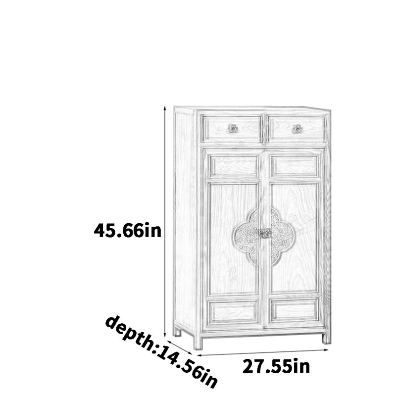 9 Pair Shoe Storage Cabinet, Brown