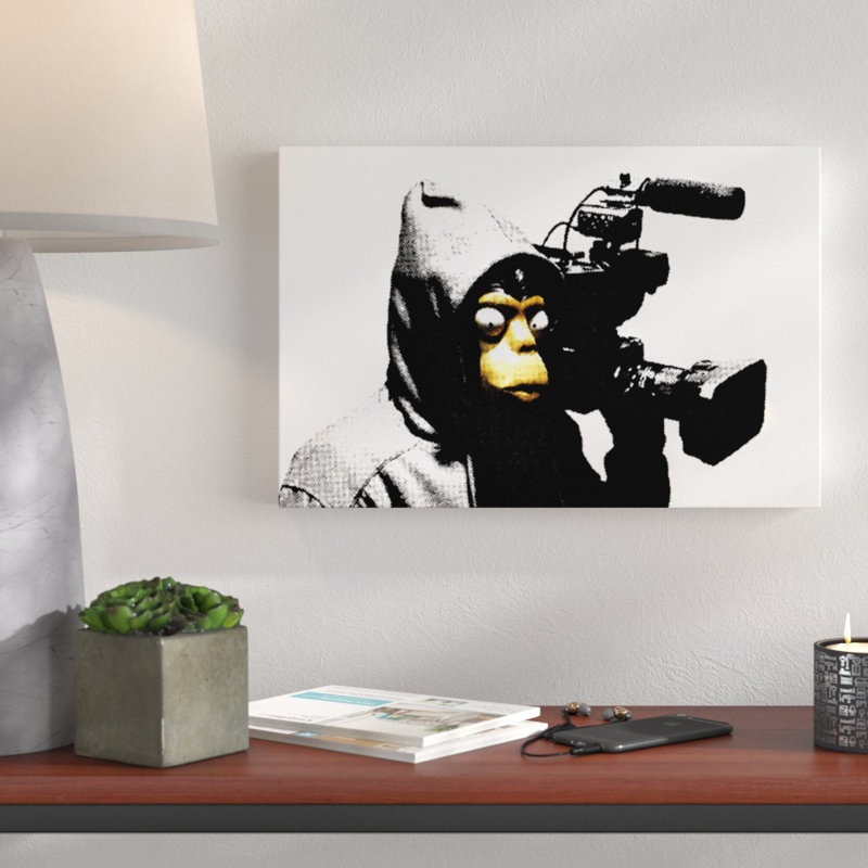 Film by Banksy - Wrapped Canvas Print, 61 cm H x 91 cm W x 4 cm D