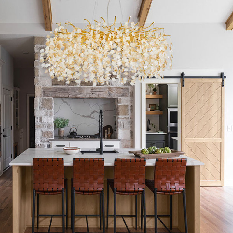 1 - Light Chandelier, 15.7" H x 23.6" W x 23.6" D