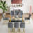7-Piece Glass Top Dining Table Sets-852886369-852886374