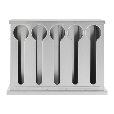 5 Compartment Stainless Steel Cutlery Organizer