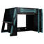 Lit mezzanine avec bureau Winora, structure en bois durable et éclairage RVB-557477349