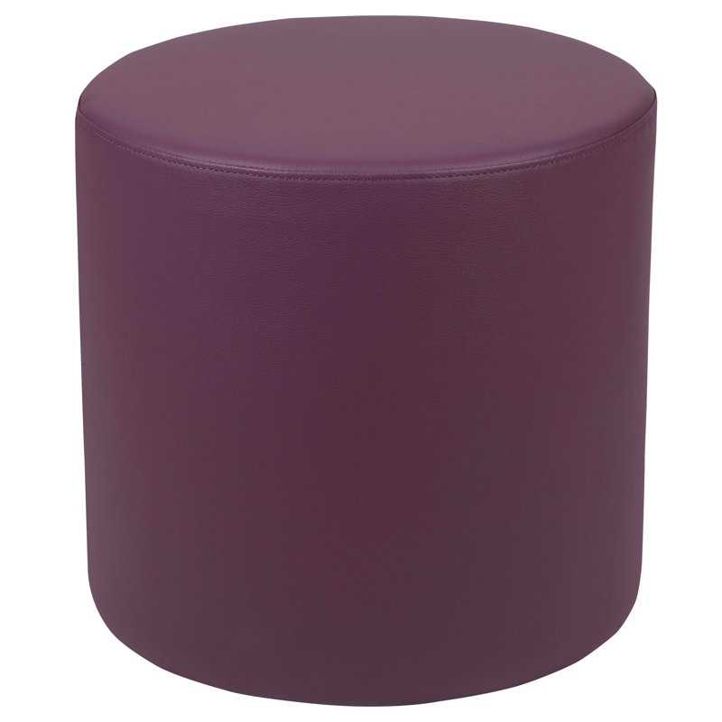 Tabouret cylindrique modulaire avec siège rembourré en mousse Shapes Series II, H 18 po x l 18 po x P 18 po, Mauve, Non