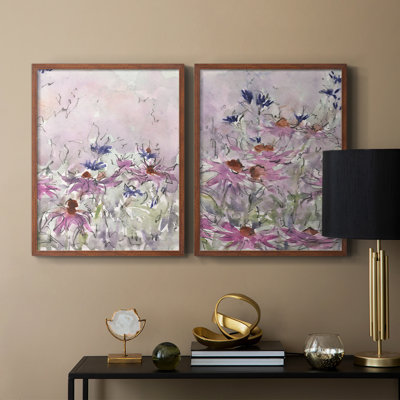 Impression florale I-Premium de Floral Entertainment - prête à être accrochée - aucun clou requis - aucun clou requis