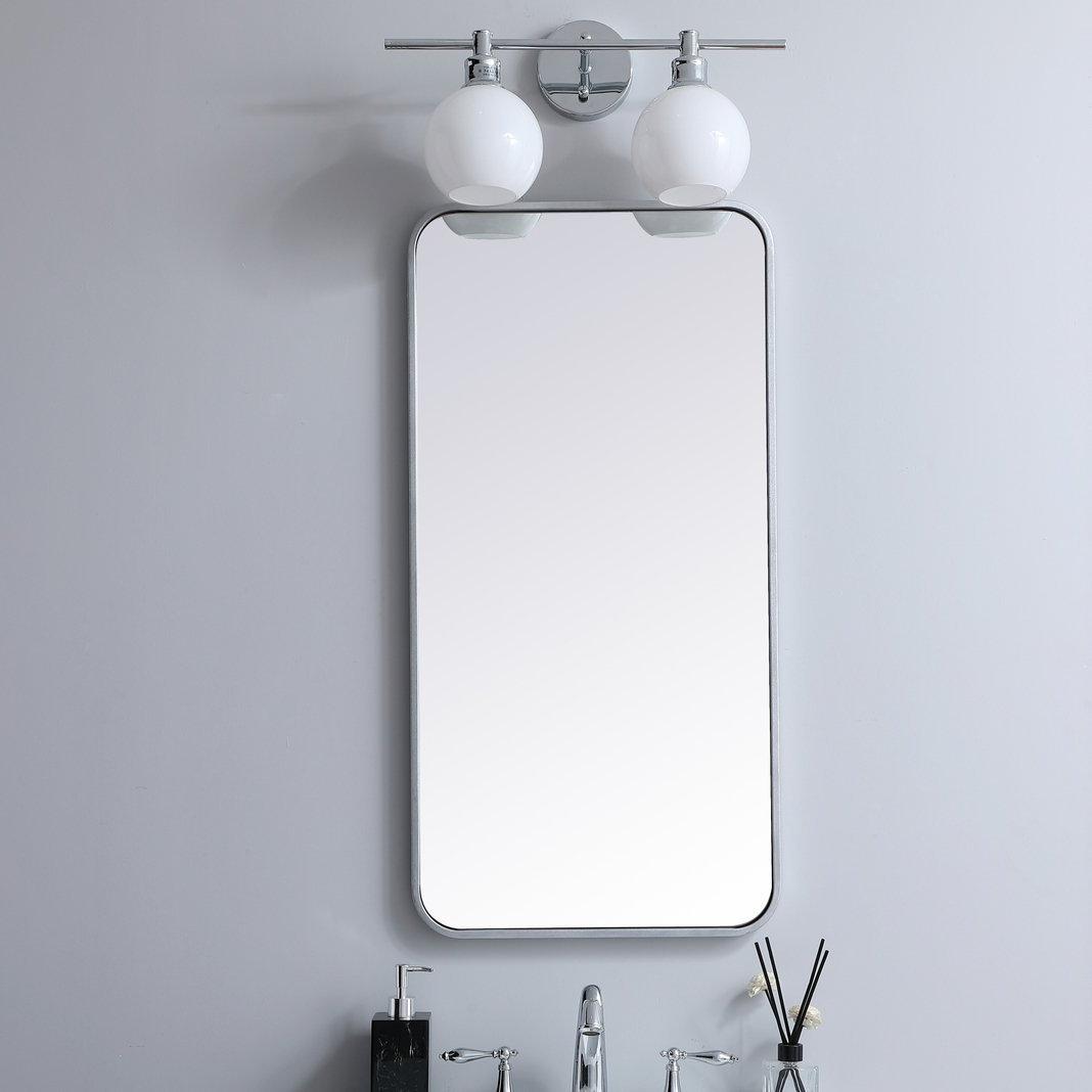 Sabine Accent Mirror, Silver, 36" x 18"