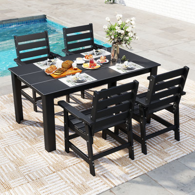 5-Piece HDPE Patio-Dining-Set