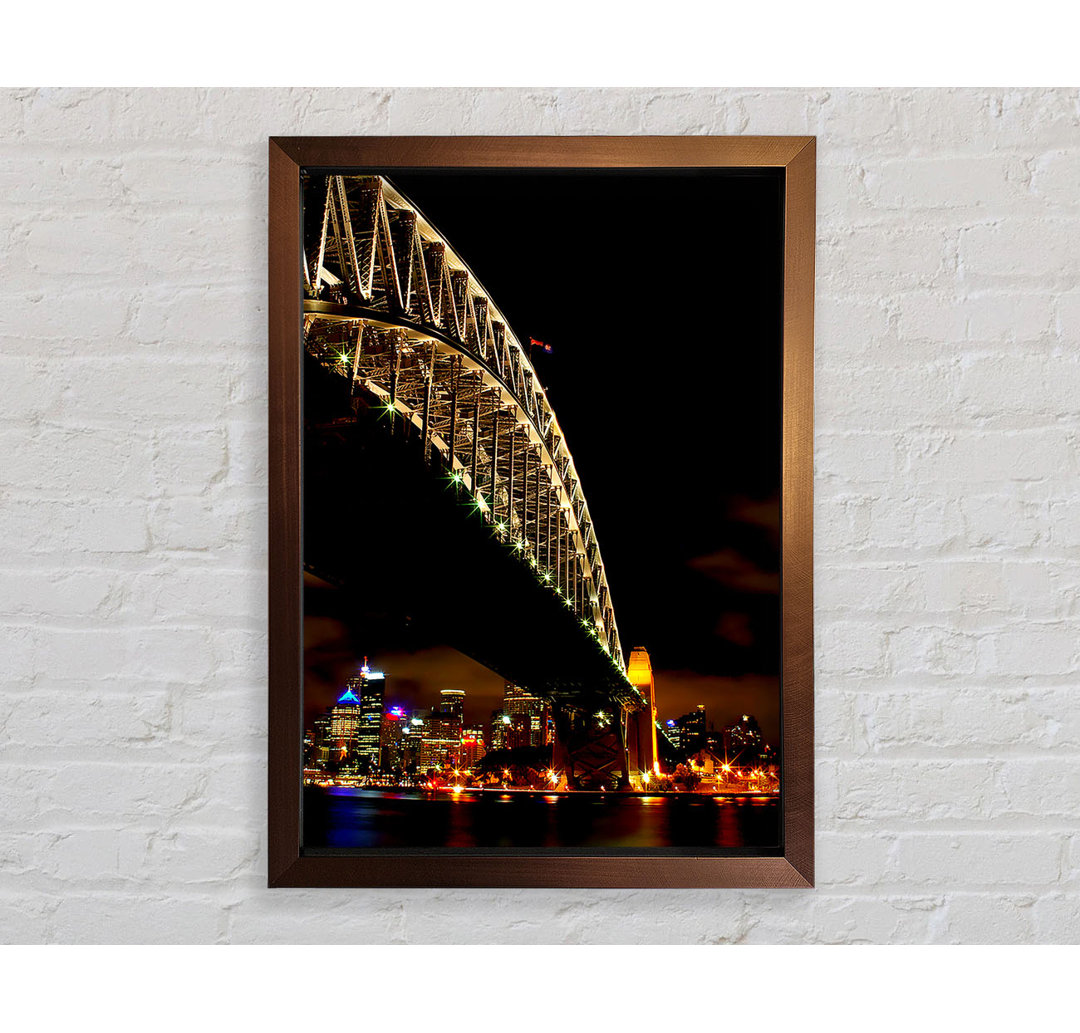 Sydney Harbour Bridge Brown Nights - Druck