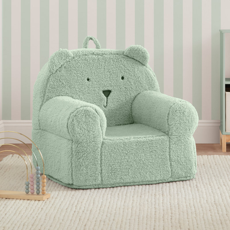 BabyGap Sherpa Bear Chair, Sage