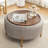 Miajah Upholstered Round Storage Ottoman-1328330040