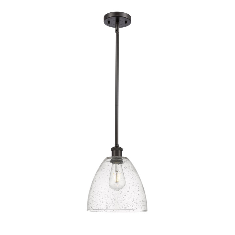 Luminaire suspendu en dome à 1 lumière, Bronze huilé
