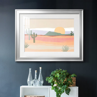 Cactus Plateau I, reproduction d'art encadrée