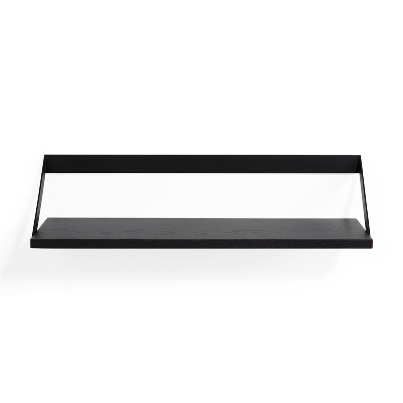 Ribbon Oak Solid Wood Floating Shelf